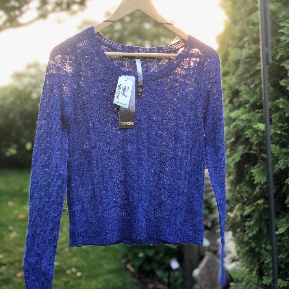 NWT Blue Knit Sweater